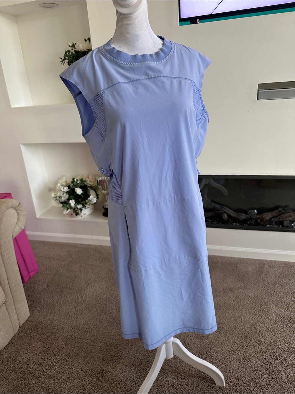 Athleta Periwinkle Sleeveless Athletic Shift Dress